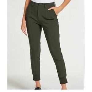Anatomie Cana Pants Travel Jogger Women Size Small Olive Army‎ Green Nylon New